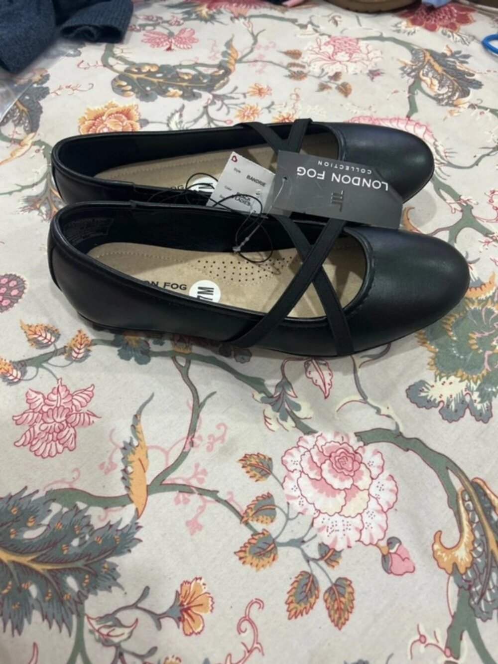 black flat mary jane criss cross ballet slipper shoes